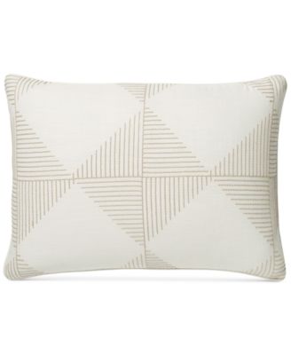 Hotel Collection Diamond Embroidery Cotton Standard Pillow Sham