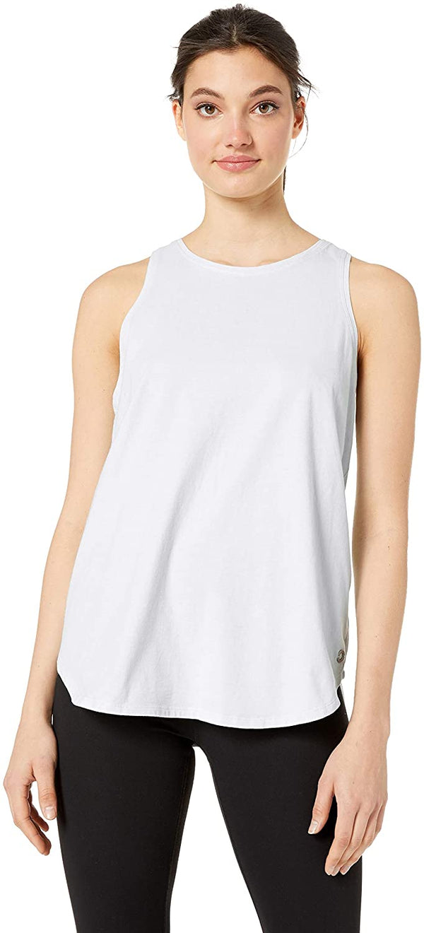 Calvin Klein Womens Ruched Back Tank PF9T1210-WHT