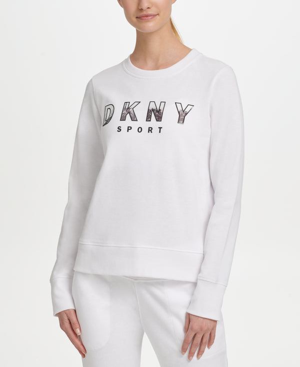 DKNY Womens Sport Printed Logo Sweatshirt