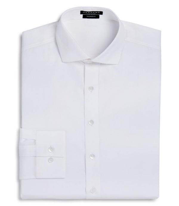Vardama Park Avenue Solid Stain Resistant Dress Shirt Mens