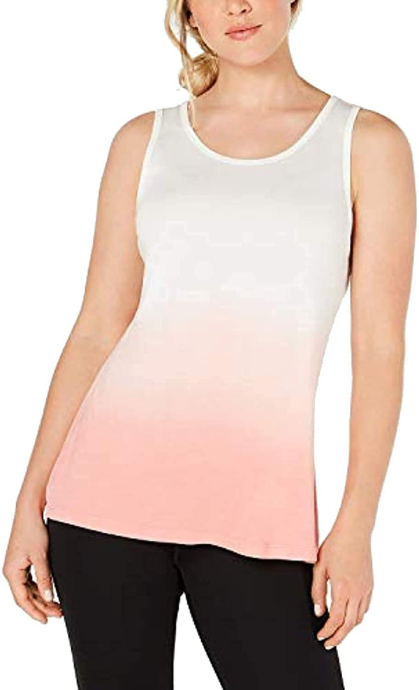 Ideology Womens Tie-dyed Cutout-back Tank Top 100056798MS-TD PEACH KISS