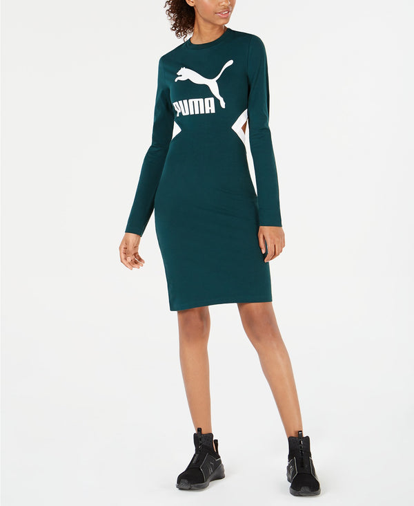 Puma Womens Classics Logo Bodycon Dress