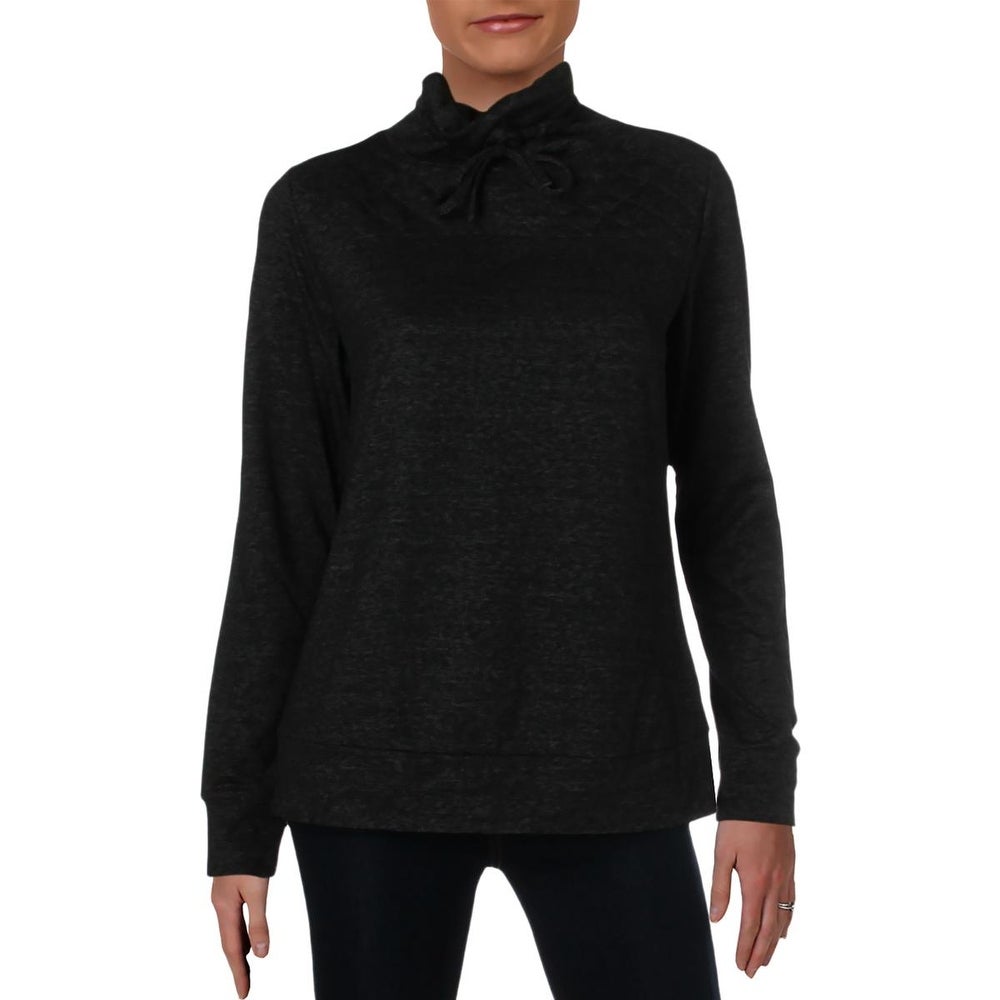 32 Degrees Womens Fleece Quilted Funnel Neck Top
