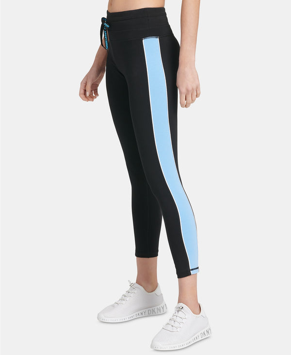 Dkny Womens Colorblocked Ankle Leggings Color Bali Blue