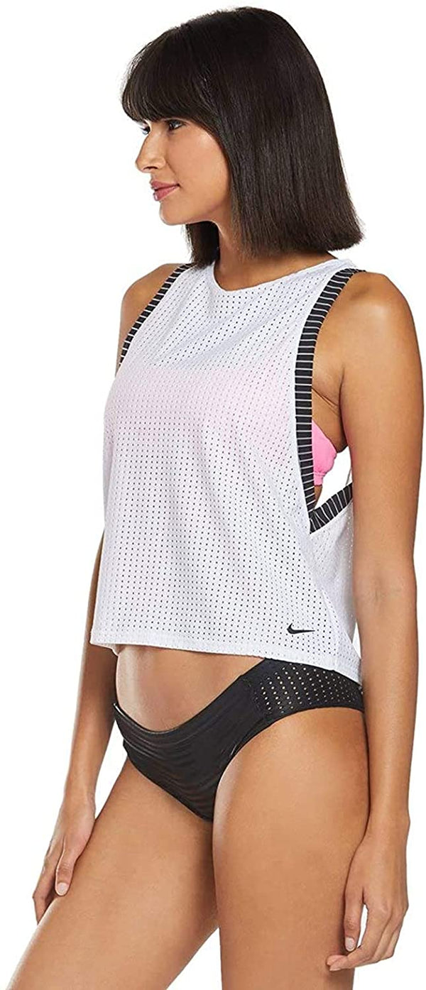 Nike Womens Sport Mesh Layered Bikini Top