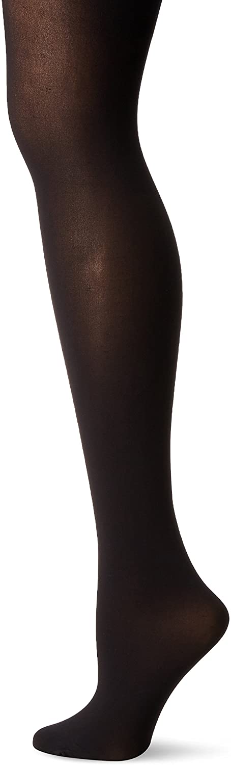 HUE Womens Flat-Tering Fit Opaque Tights Black 3