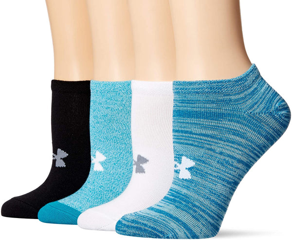 Under Armour Womens No-Show Socks 4 Pairs