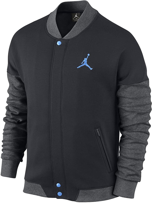 Jordan Mens Varsity Jacket Color Black/Blue