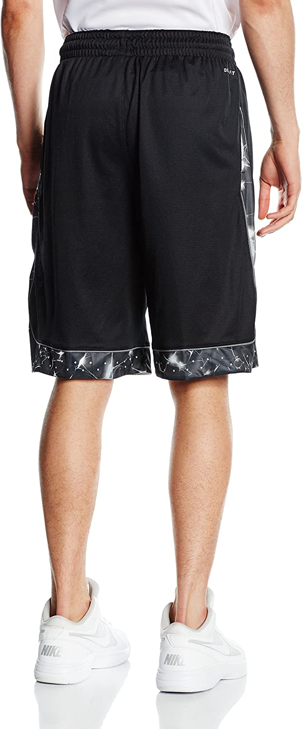 Nike Mens Lebron Helix Elite Dri-Fit Basketball Shorts Color Black/White