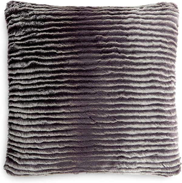 Charter Club Eyelash Stripe Faux Fur Decorative Pillow