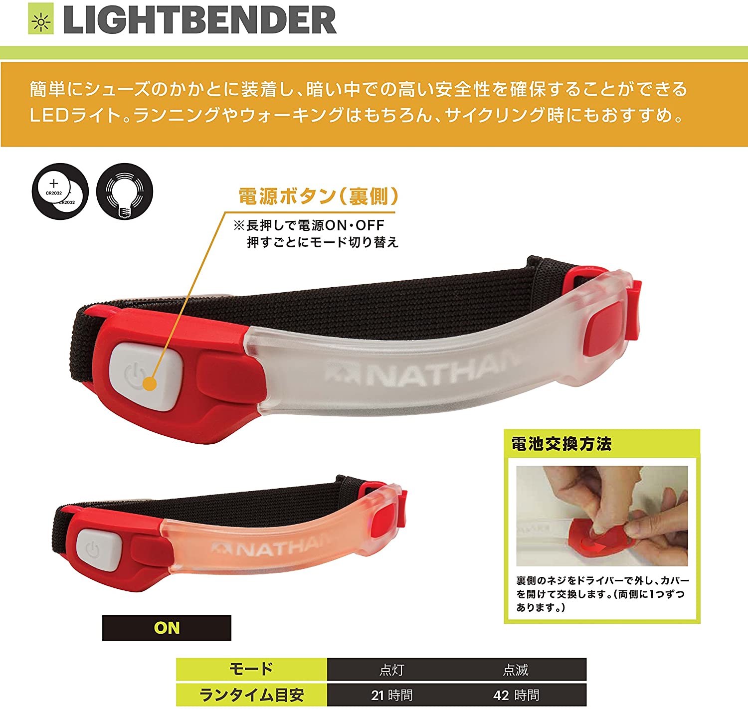 Nathan Lightbender Led Armband Light For Cycling And Running