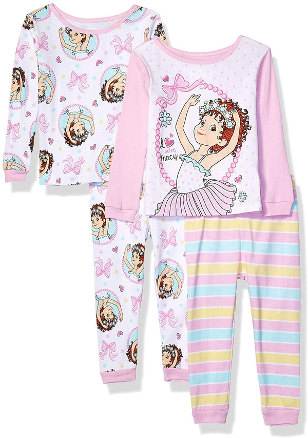 Disney Toddler Girls Cotton Fancy Nancy Pajama Set 2 Piece Set