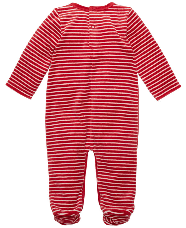 First Impressions Infant Boys Footed Striped Hat And Coverall Set 2 Piece Set