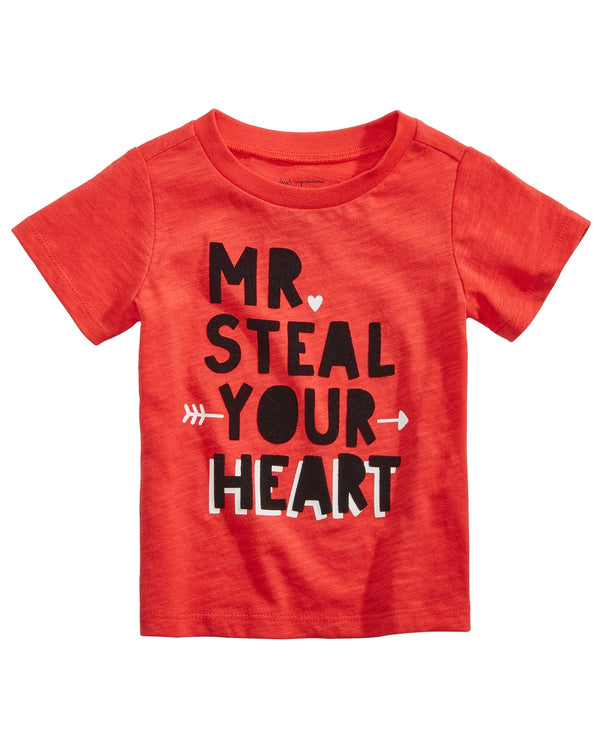 First Impressions Infant Boys Heart Print Cotton T-shirt