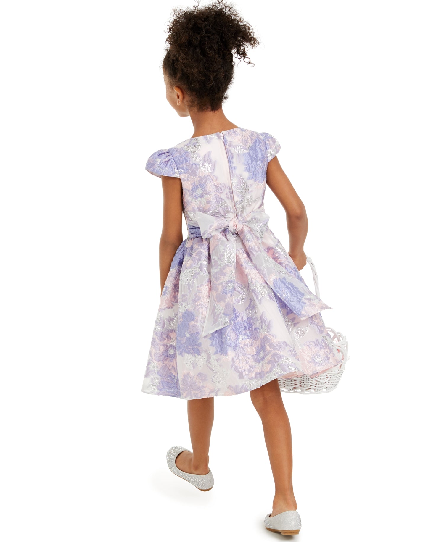 Rare Editions Toddler Girls Floral Burnout Dress
