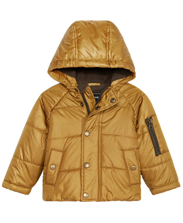 S Rothschild & Co Infant Boys Solid Bubble Hooded Jacket