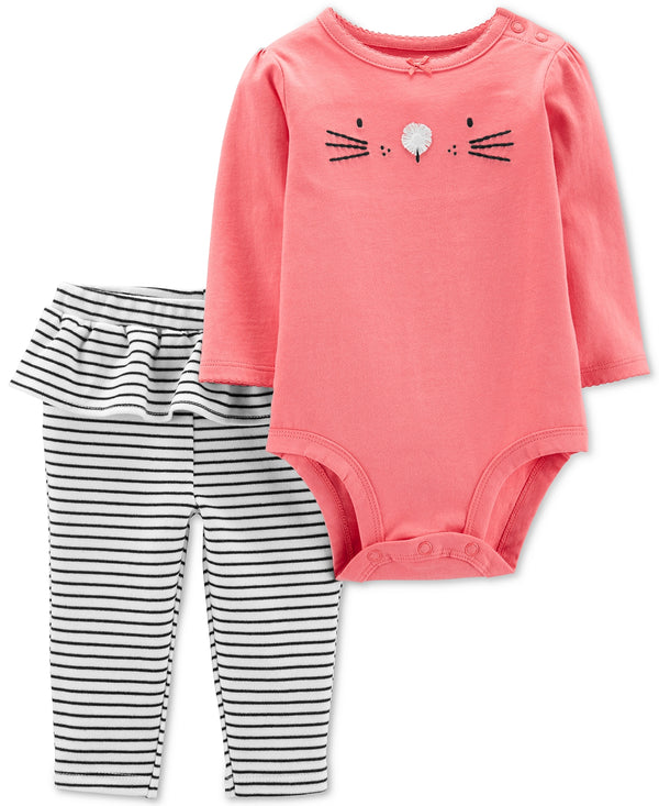 allbrand365 Designer Infant Girls Bunny Bodysuit And Leggings Set 2 Piece