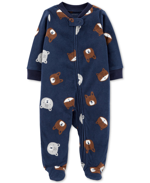 allbrand365 Designer Infant Boys Animals Sleep And Play Footed Pajamas