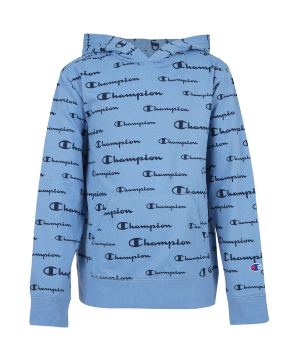 Champion Little Boys Aop Champion Script French Terry Hoodie