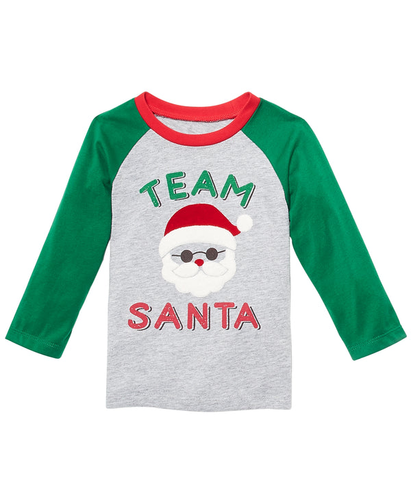 First Impressions Infant Boys Team Santa Print T-Shirt