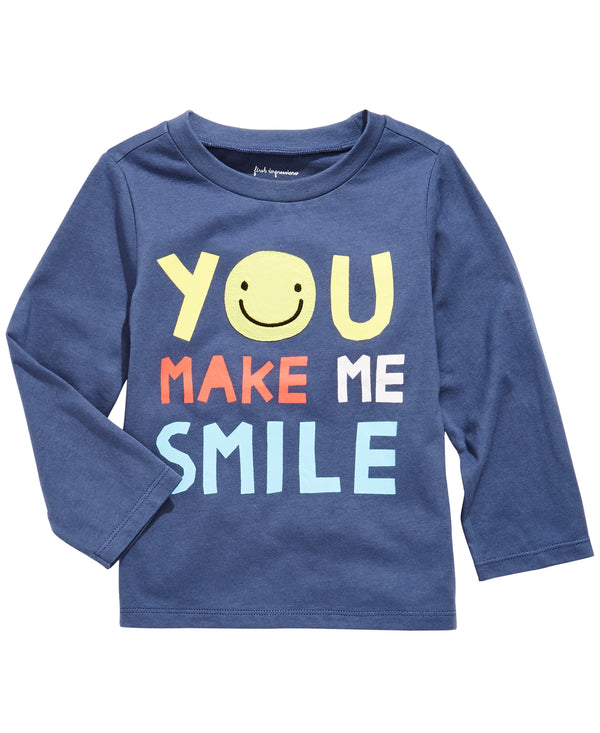First Impressions Toddler Boys Smile Print Cotton T-Shirt