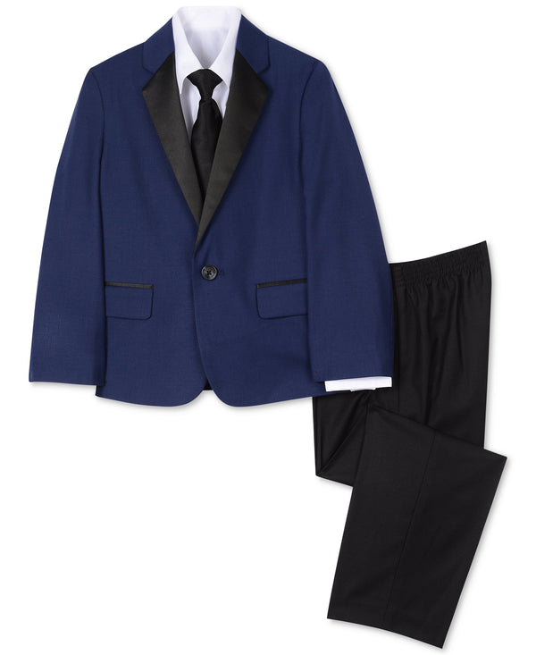 Nautica Toddler Boys Tuxedo Jacket Shirt Pants And Necktie Of 4 Pieces Set