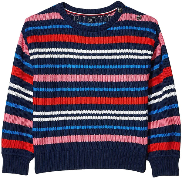 Tommy Hilfiger Big Kid Girls Cotton Striped Sweater