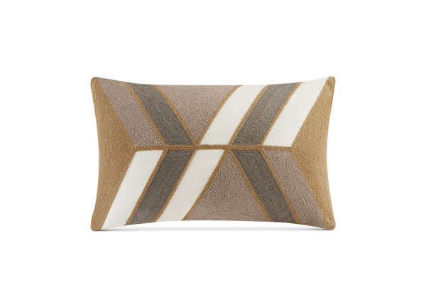 INK+IVY Bedding Aero Embroidered Abstract Oblong Decorative Pillow