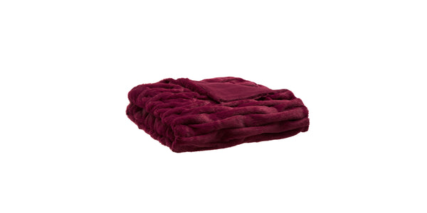 Madison Park Ruched Faux Fur Throw Blanket