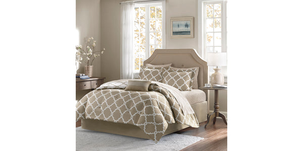 Madison Park Bedding Essentials Merritt Reversible 9 Pieces Comforter Set
