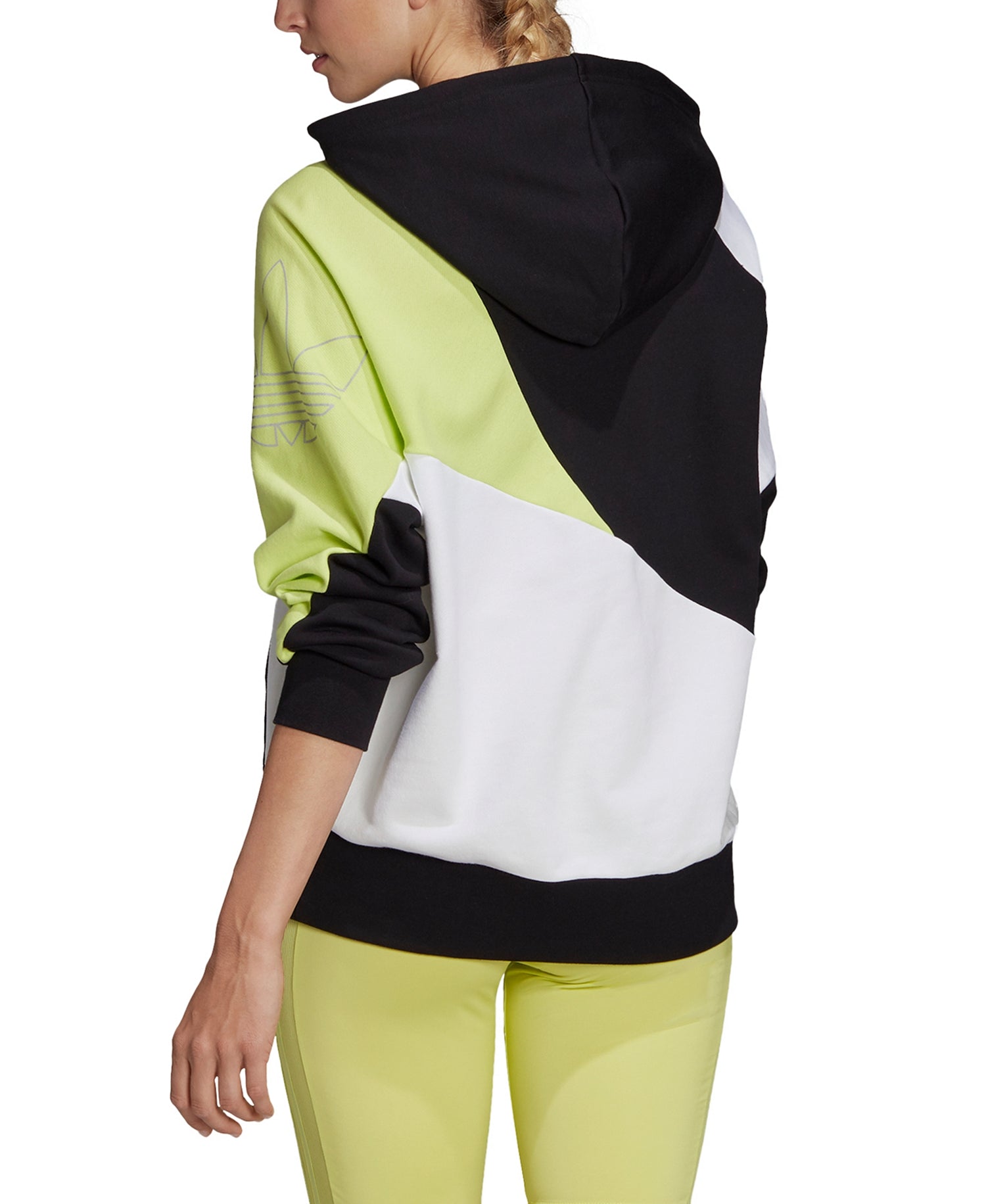 Adidas Womens Cotton Colorblocked Sweatshirt