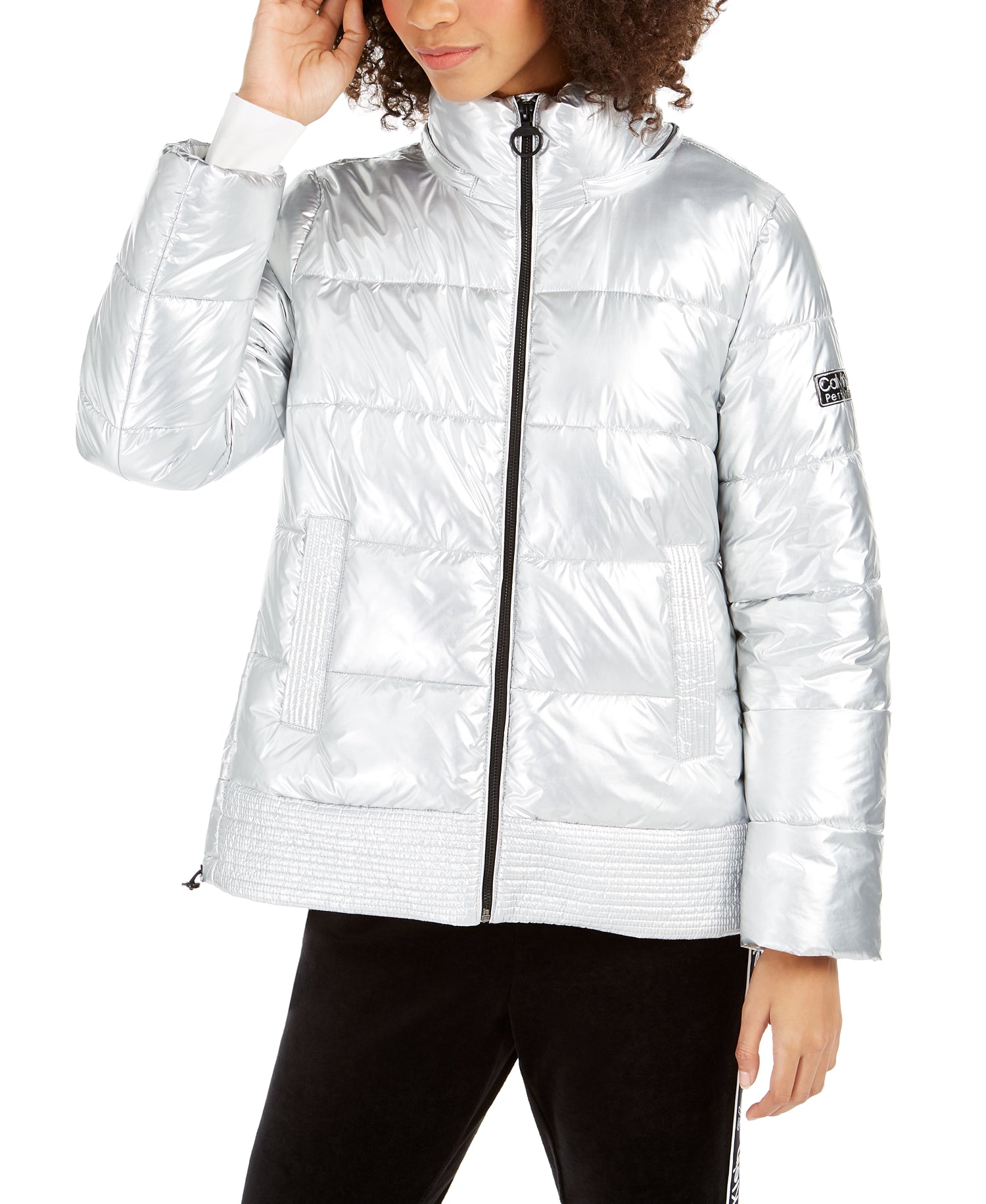 Calvin Klein Womens Quilted Hooded Jacket