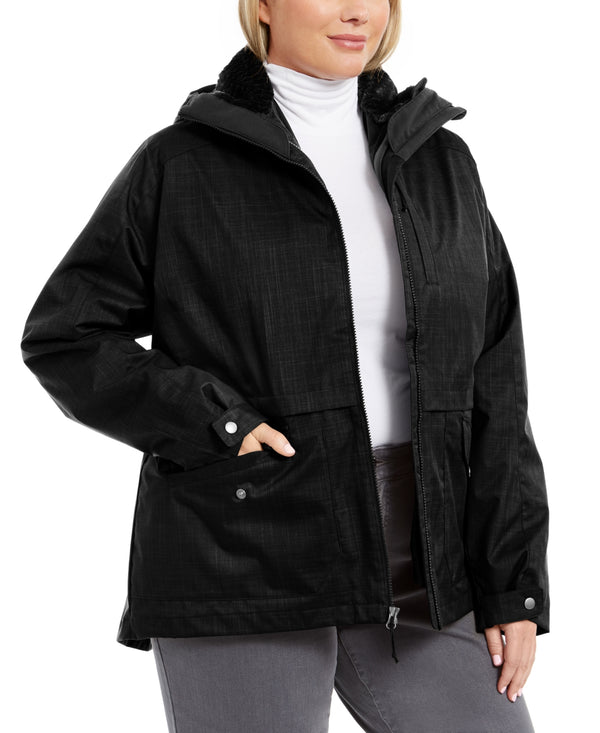 Columbia Womens Plus Size Mount Erie Interchangable Winter Jacket
