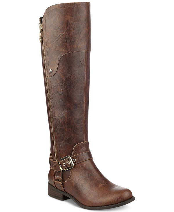 G By Guess Womens Harson Wide-calf Tall Riding Boots