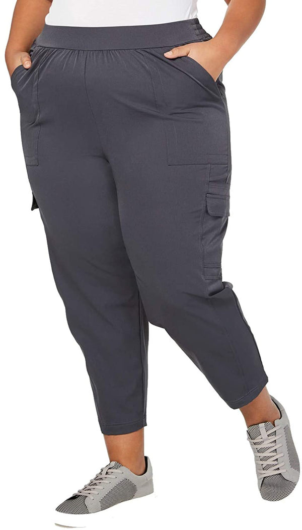 Ideology Womens Plus Size Woven Cargo Pants Color Black