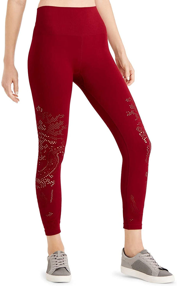Ideology Womens Seamless Perforated High Rise Leggings