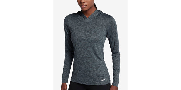 Nike Womens Dry Training Hooded Hoodie Color Cool Gray/Black