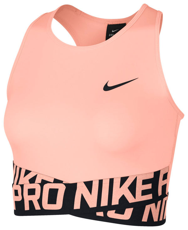 Nike Womens Pro Dri Fit Cropped Racerback Tank Top