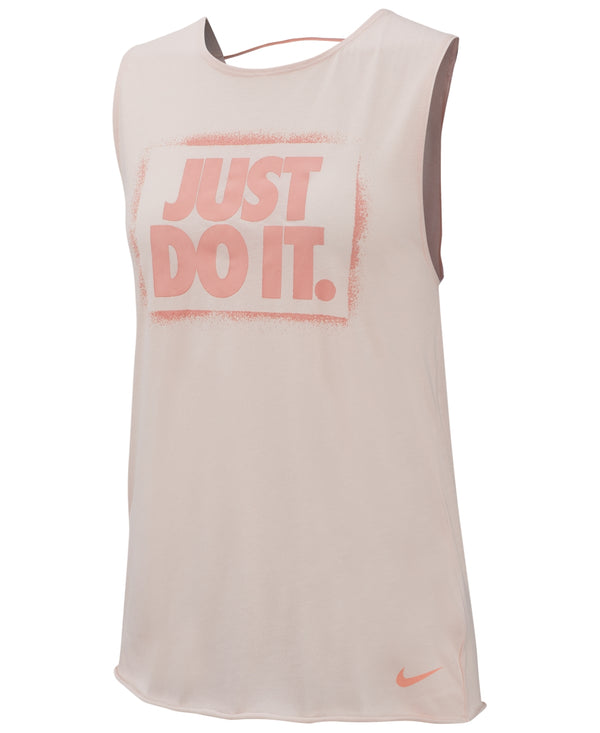 Nike Womens Dri-Fit Just Do It Training Tank Top Color Echo Pink
