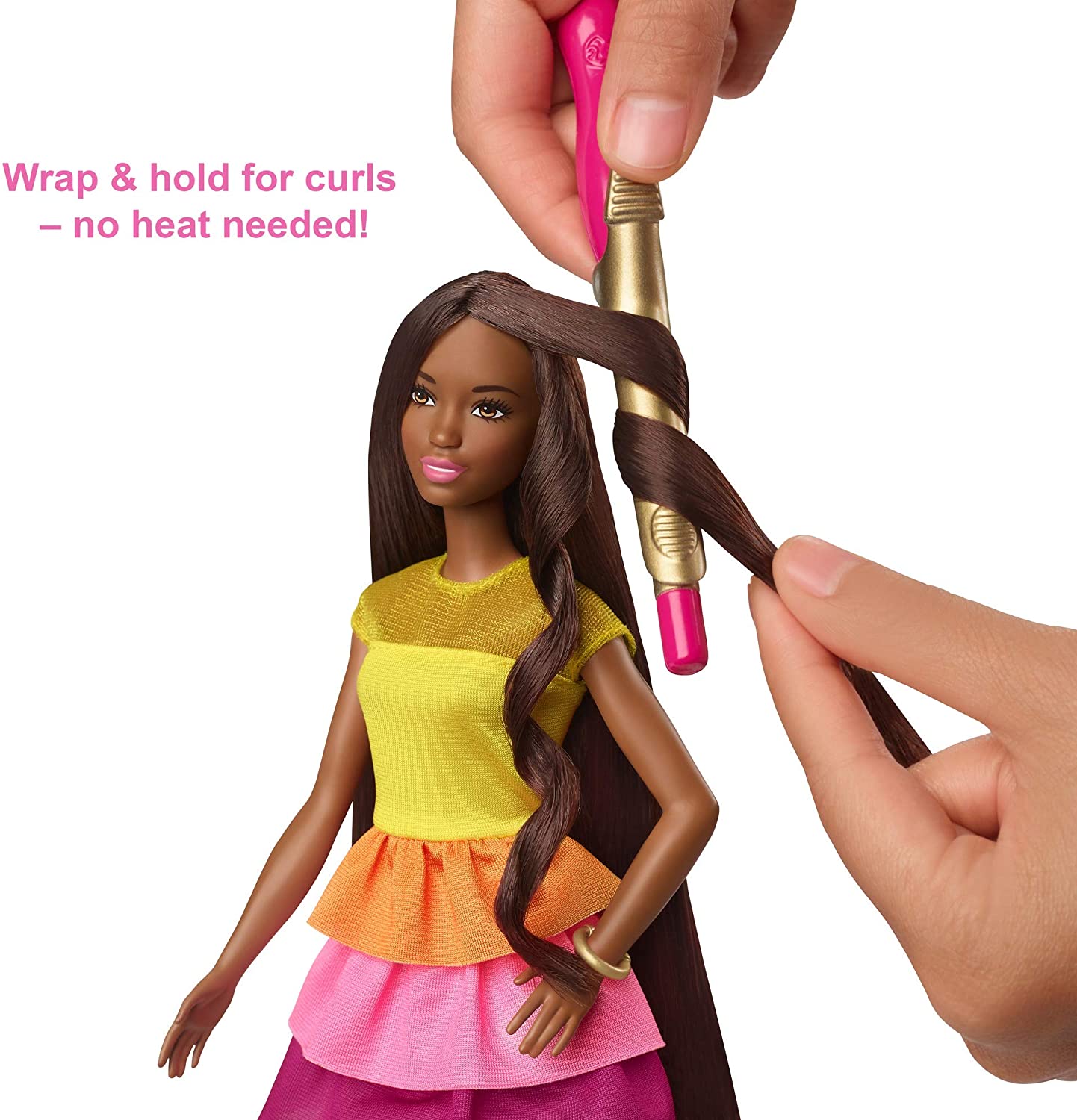 Barbie Aged 5 Plus Ultimate Curls Brunette Hair Doll And Playset