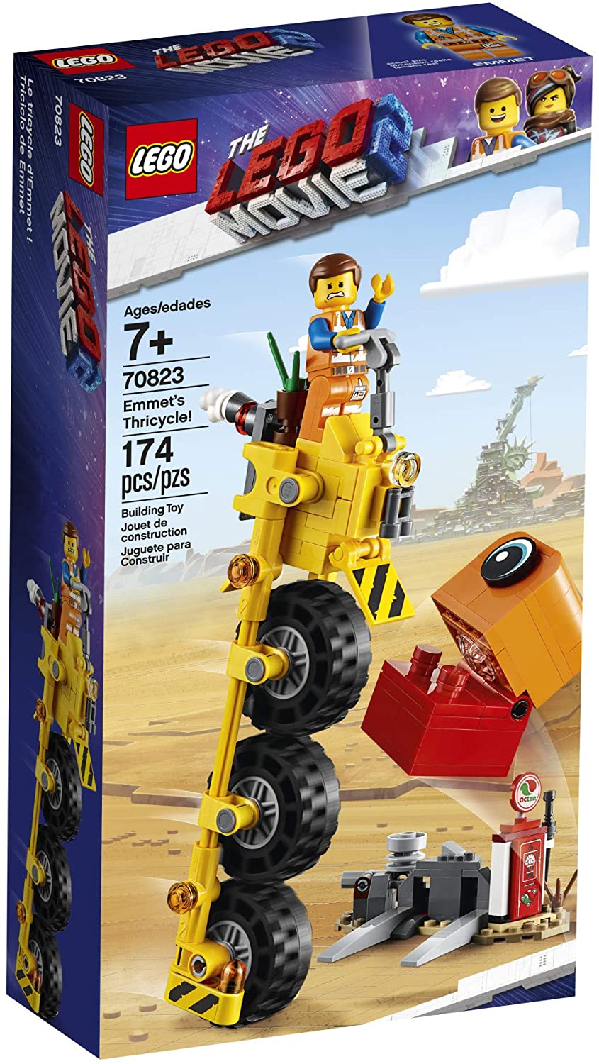 LEGO Aged 7 Plus The LEGO Movie 2 Emmets Thricycle Toy Of 174 Piece Sets