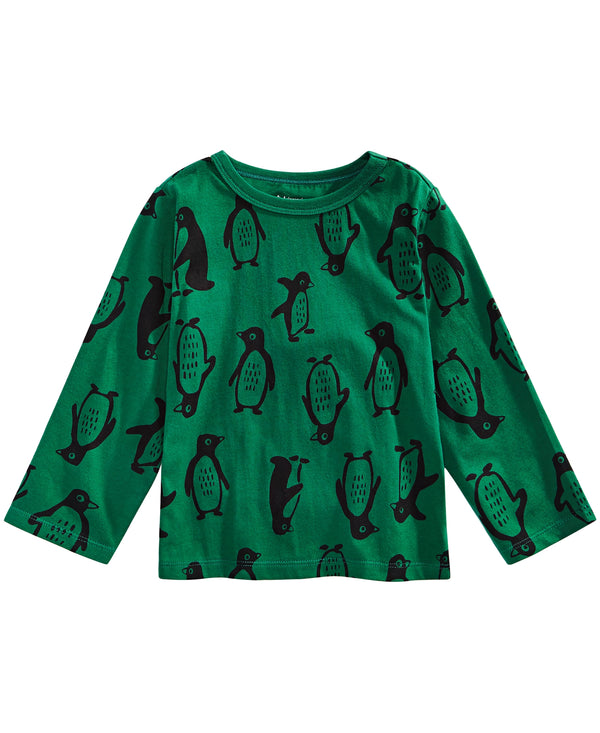 First Impressions Infant Girls Penguin Print Cotton T-Shirt