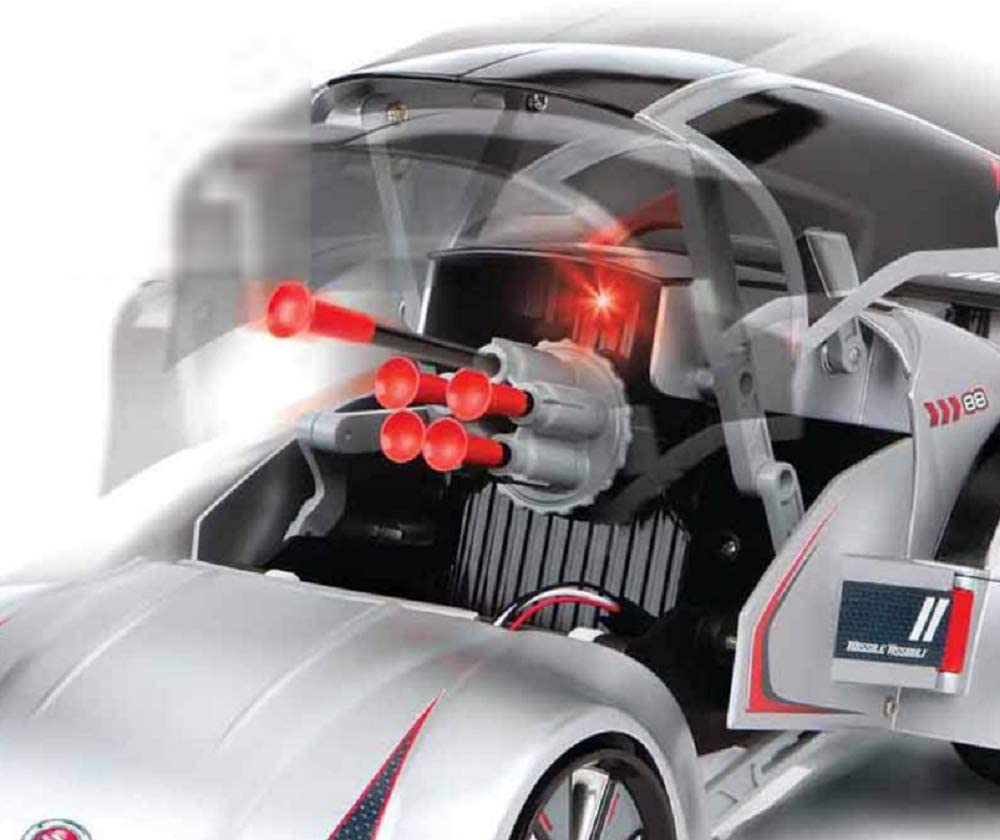 Black Series Wireless Remote Control Transforming Missile Launcher Toy Car