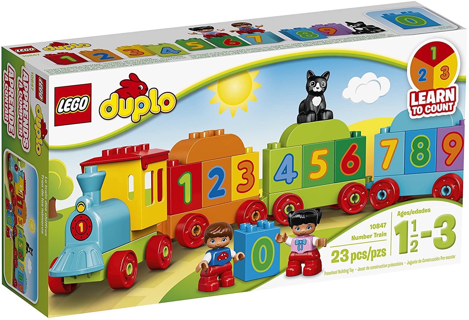 LEGO Ages 1 To 3 Duplo My First Number Train Toy Of 23 Piece Sets