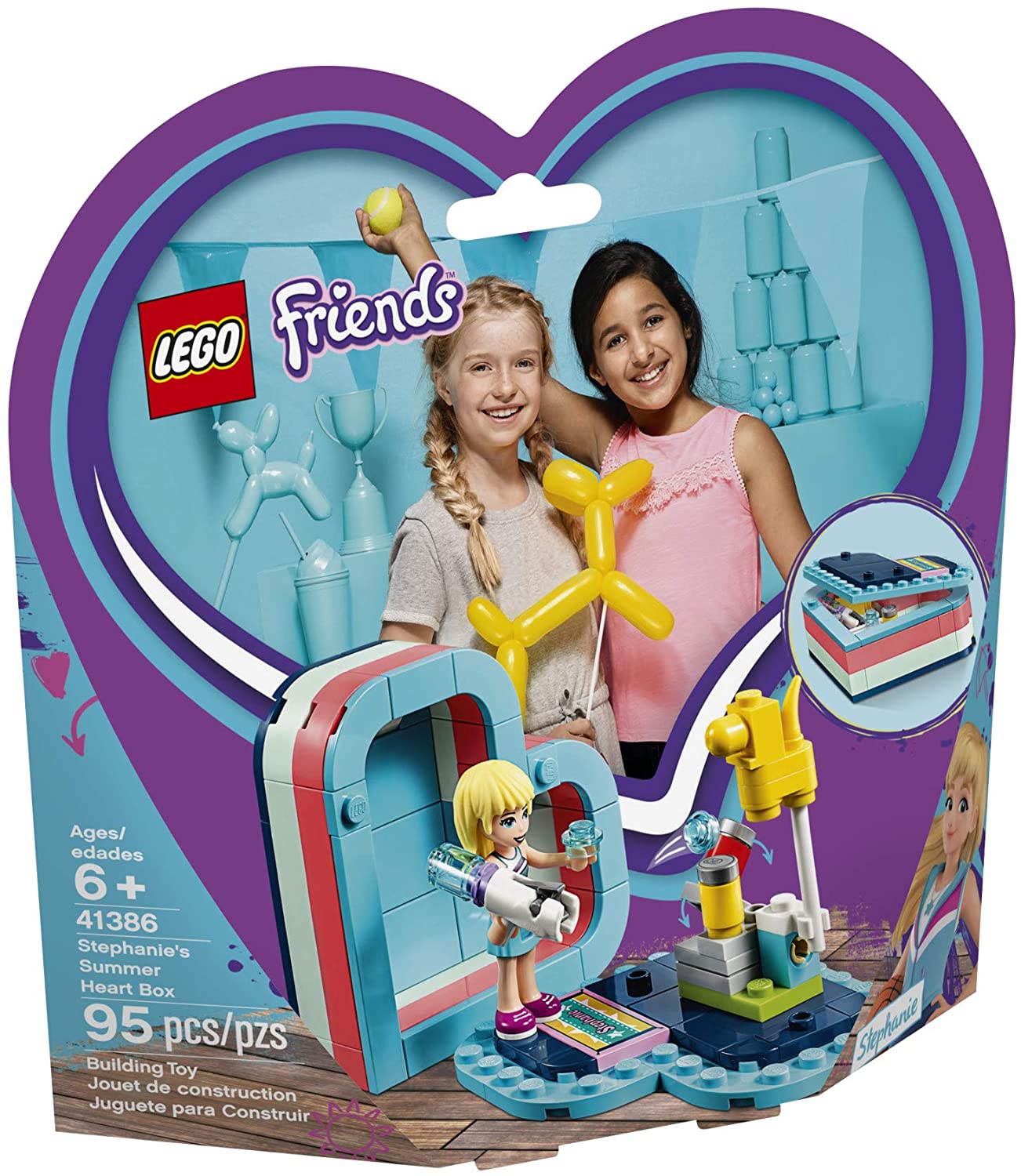 LEGO Aged 6 Plus Friends Stephanies Summer Heart Box Of 95 Piece Sets