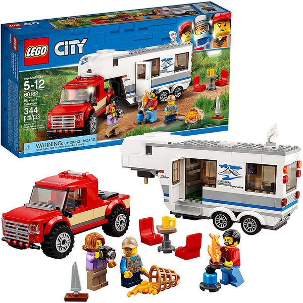 LEGO Ages 5 To 12 City Great Vehicles Pickup And Caravan Toy Of 344 Piece Sets