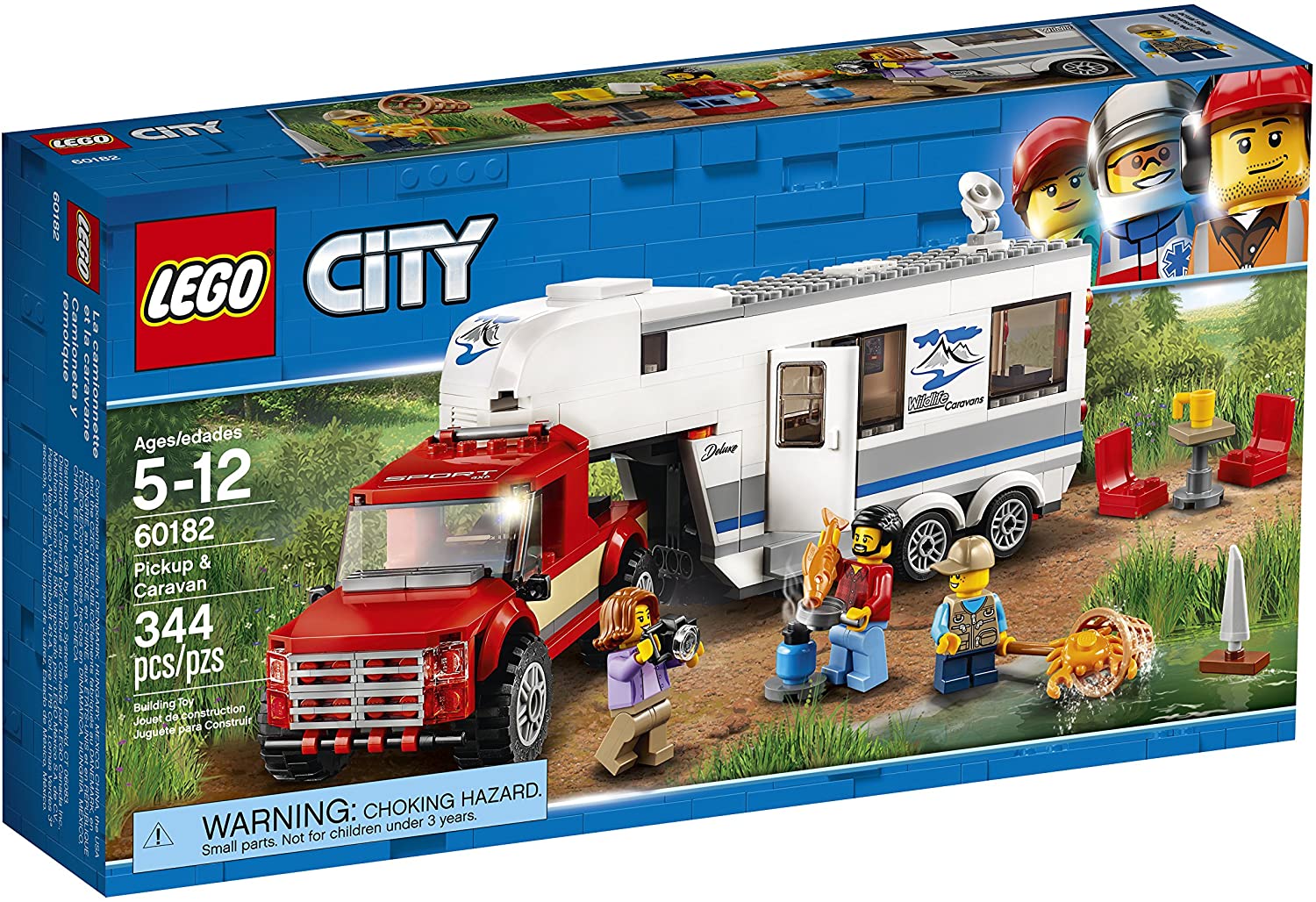 LEGO Ages 5 To 12 City Great Vehicles Pickup And Caravan Toy Of 344 Piece Sets