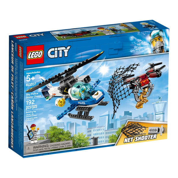 LEGO Aged 5 Plus City Sky Police Drone Chase Kit Of 192 Pieces Set