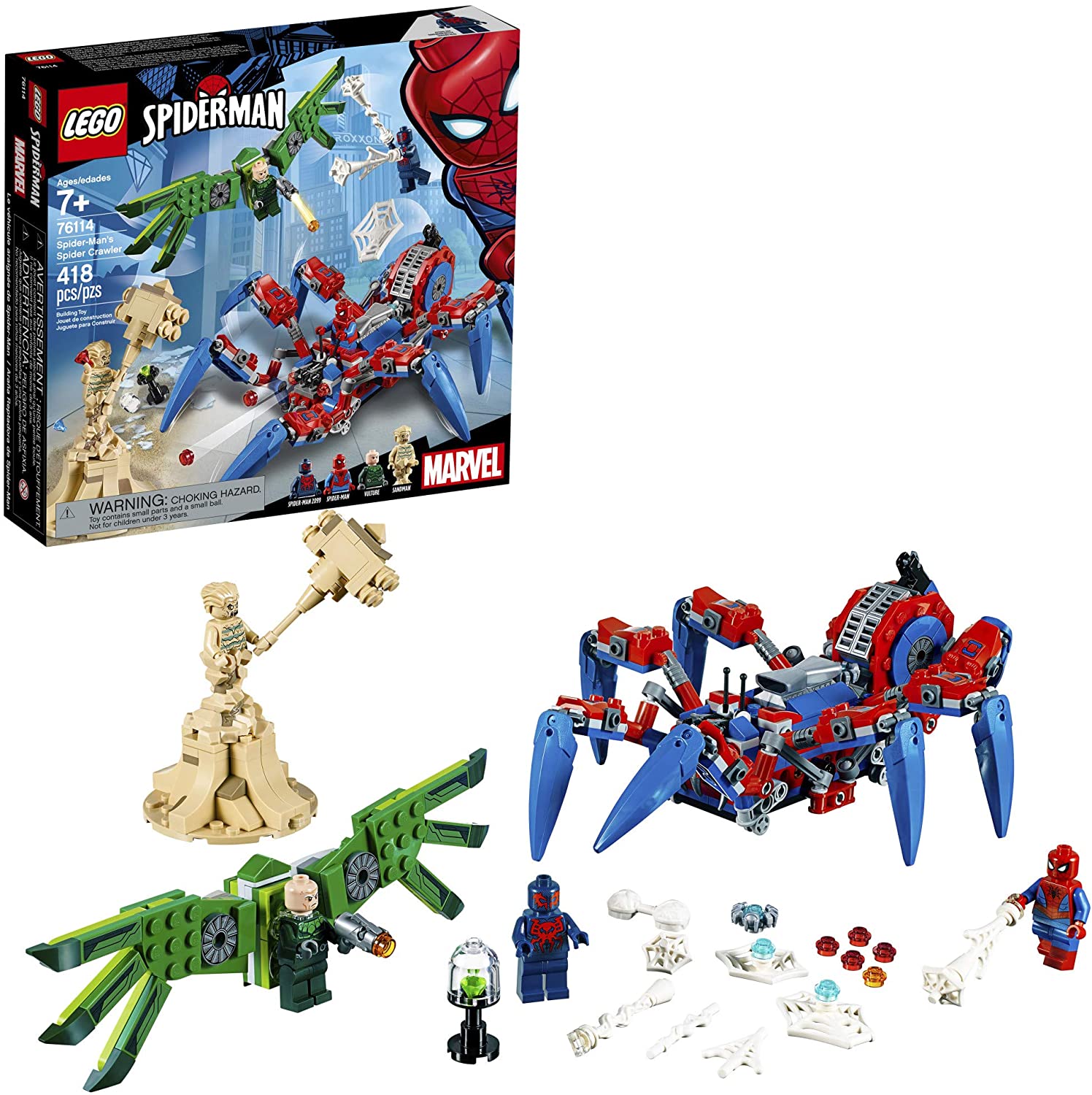 LEGO Aged 7 Plus Super Heroes Spider Man Spider Crawler Toy Of 418 Piece Sets