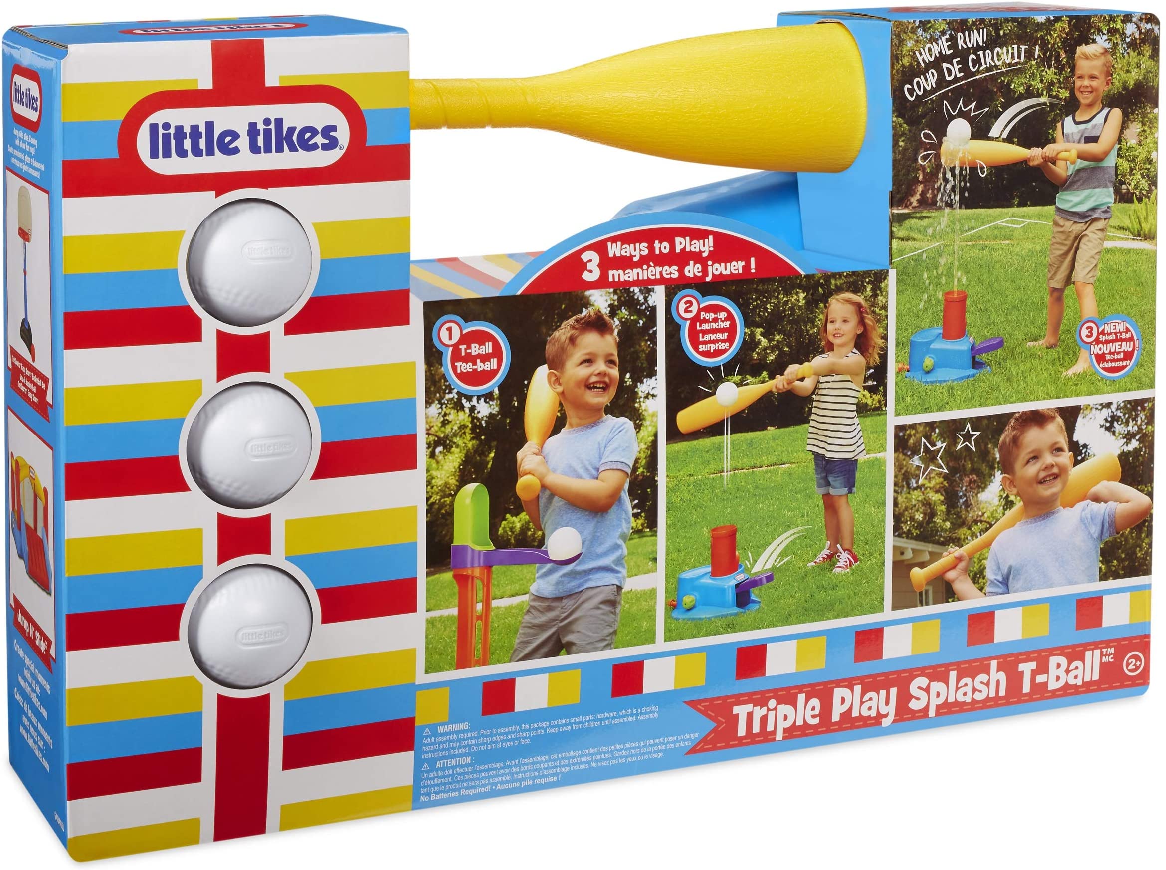 Little Tikes Aged 2 Plus 3 In 1 Triple Splash T Ball Toys 5 Piece Set